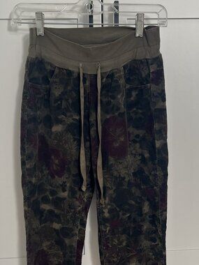 Deha Women's Joggers Floral Tapestry Style Corduroy Indie Sleeze Small